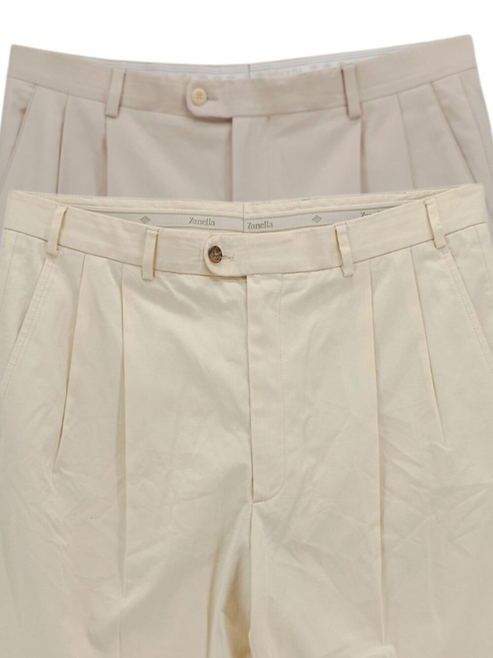 ZANELLA Lot of 2 Dress Pants Pleated Cuffed Bennett Size 36